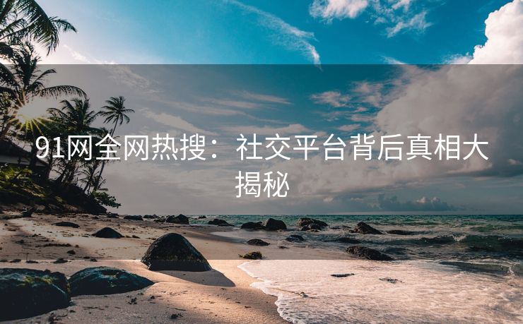 91网全网热搜：社交平台背后真相大揭秘
