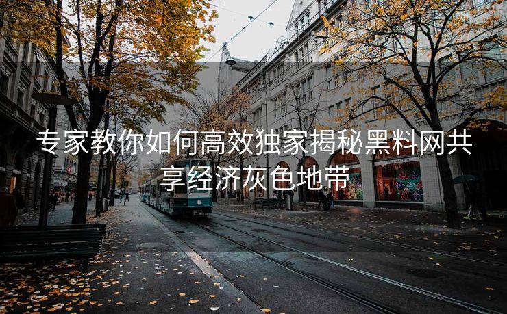 专家教你如何高效独家揭秘黑料网共享经济灰色地带