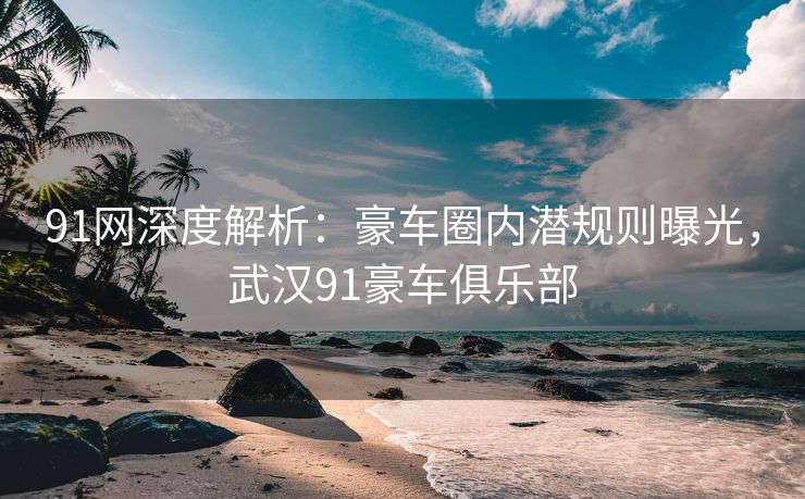 91网深度解析：豪车圈内潜规则曝光，武汉91豪车俱乐部