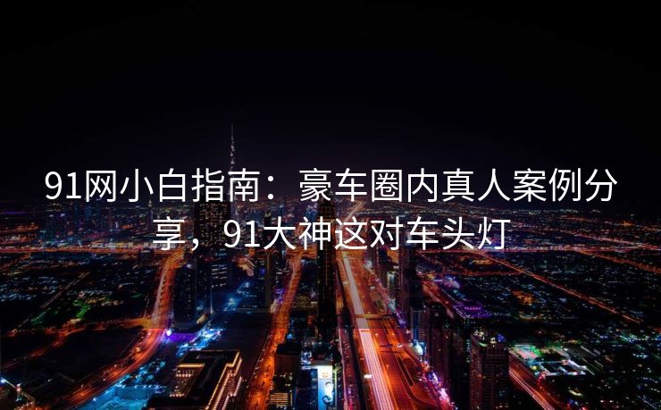 91网小白指南：豪车圈内真人案例分享，91大神这对车头灯