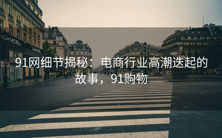 91网细节揭秘：电商行业高潮迭起的故事，91购物